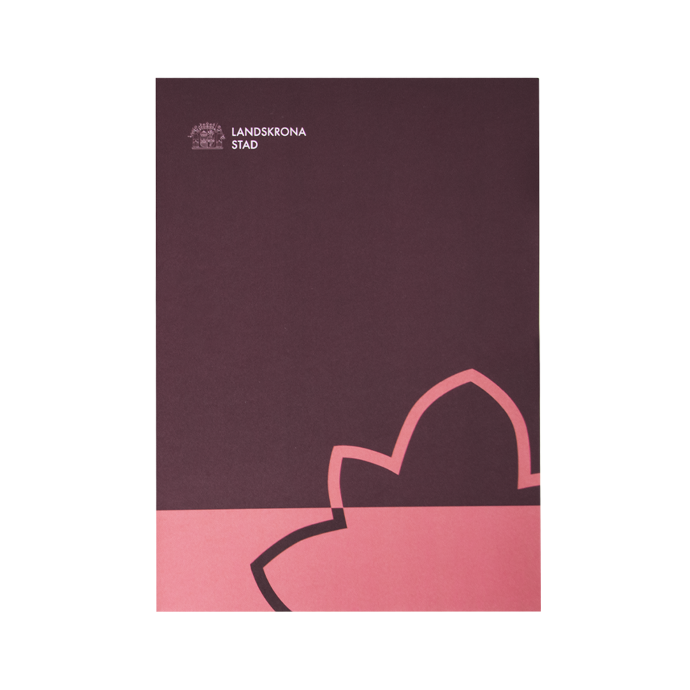 Dokumentmapp röd med vit logga, 10-pack